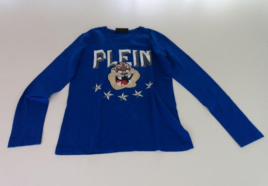 Philipp Plein - Licht blauw T-Shrit lange  mouwen (M), Vêtements | Hommes, Enlèvement ou Envoi, Comme neuf, Philipp Plein, Bleu