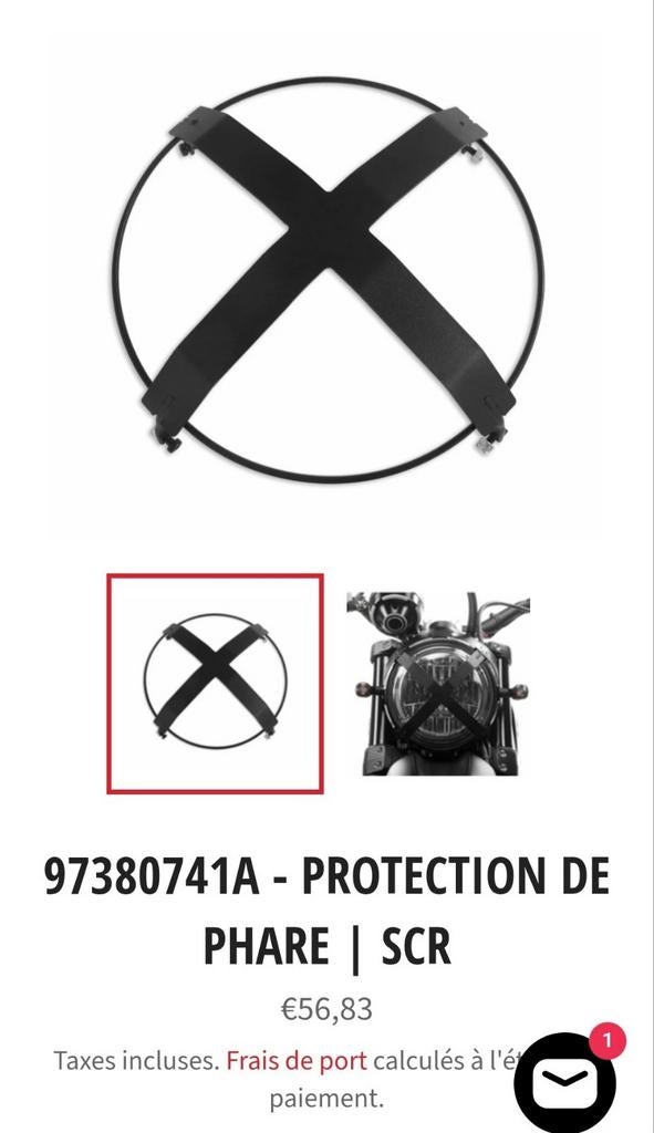 Protection de phare Ducati Scrambler, Particulier