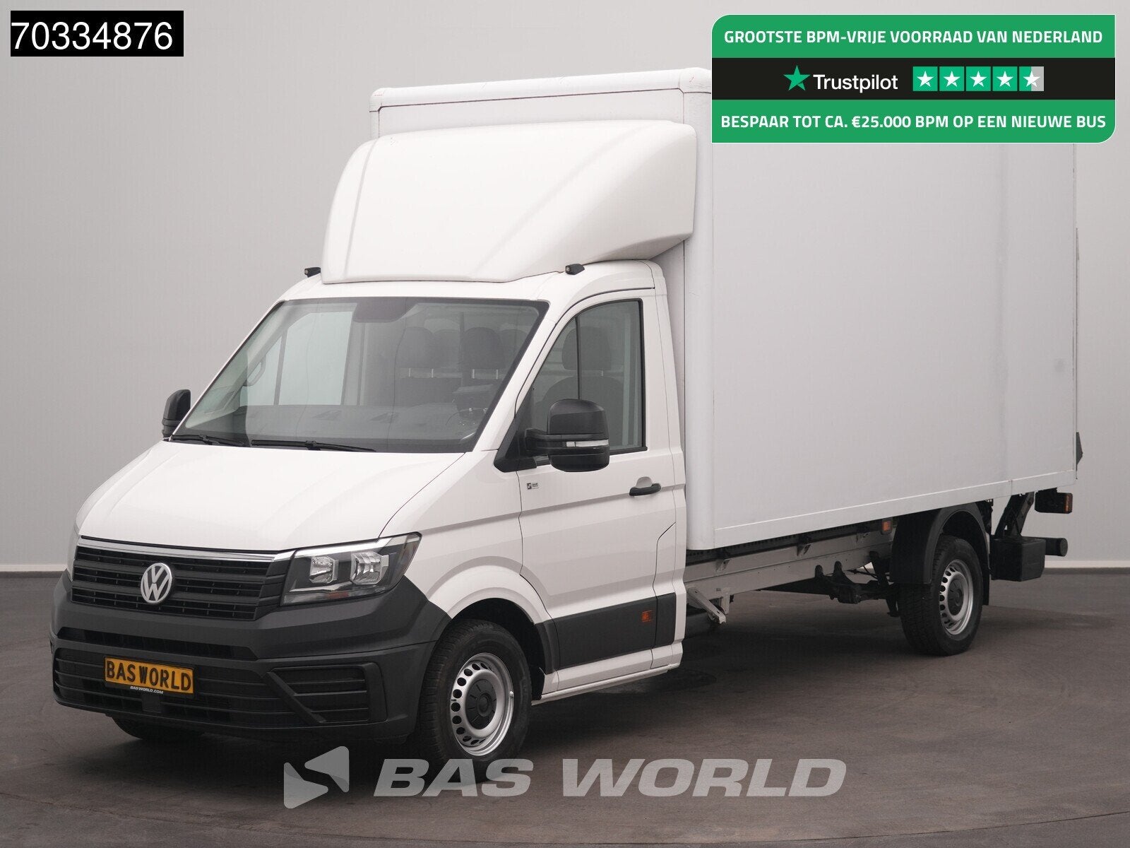 Volkswagen Crafter 177pk Automaat Laadklep Bakwagen Airco Ca, Stof, Gebruikt, Euro 6, 4 cilinders