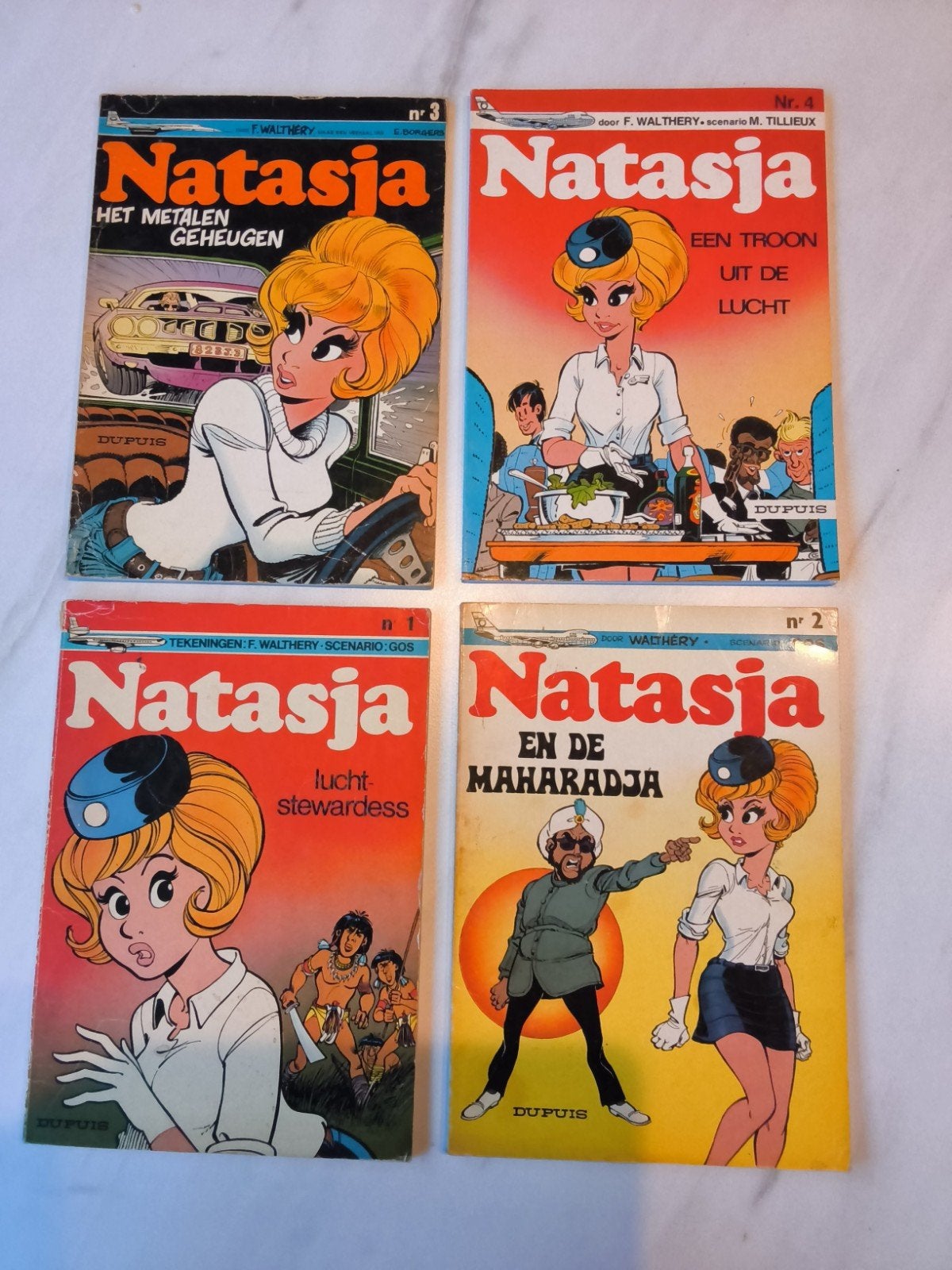Natasja 1 à 21, première édition de 1971 à 2010, Plusieurs BD, Enlèvement ou Envoi, Francois Walthéry, Utilisé