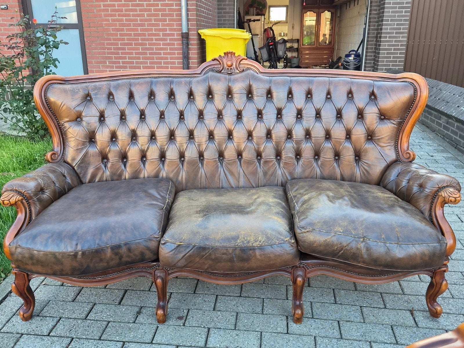 engelse meubelen (antiek, leer, hout), Ophalen, Gebruikt, Hout