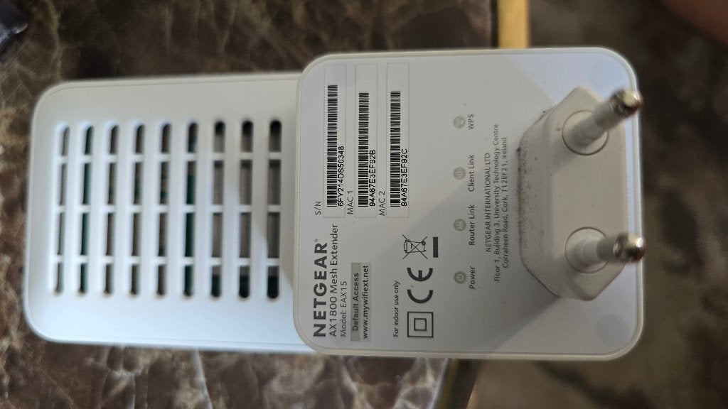 NETGEAR AX1800 WIFI 6 MESH EXTENDER-repeater, Ophalen of Verzenden, Zo goed als nieuw, Netgear