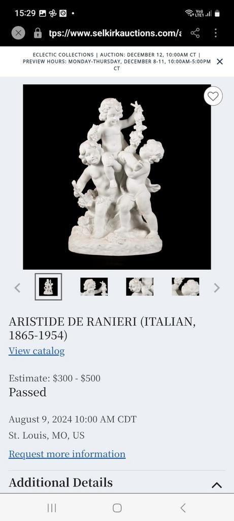 Anges à Buisquit, Antiquités & Art, Enlèvement