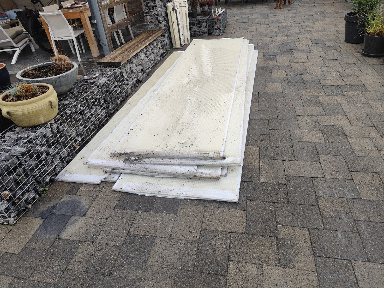 polycarbonaatplaten gebruikt maar nog in goede staat., Doe-het-zelf en Bouw, Ophalen, Gebruikt, Overige materialen, Minder dan 20 mm