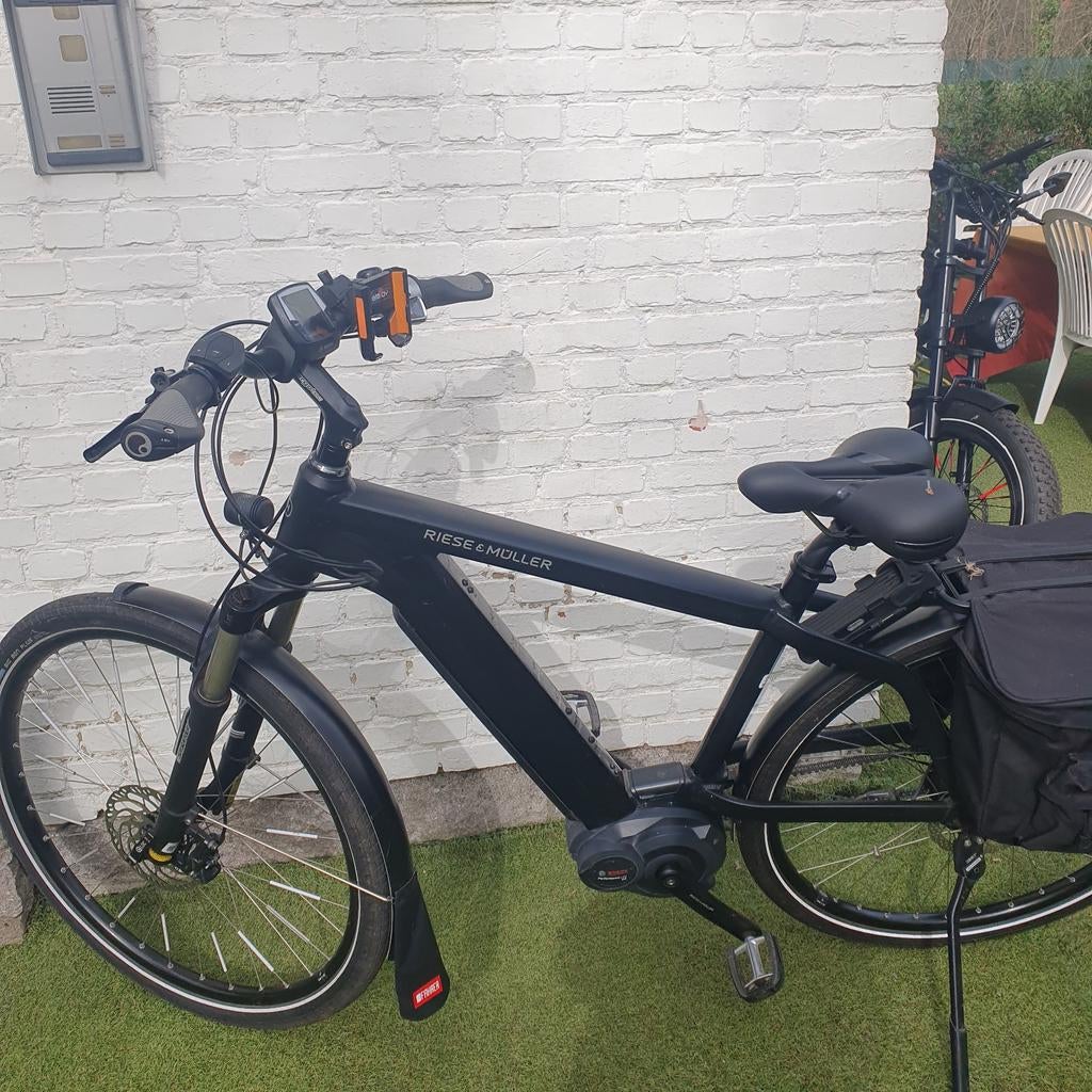 E-bike Riese&Muller zwarte  Charger 3 xl litium 625, Zo goed als nieuw, 59 cm of meer, 50 km per accu of meer, Ophalen