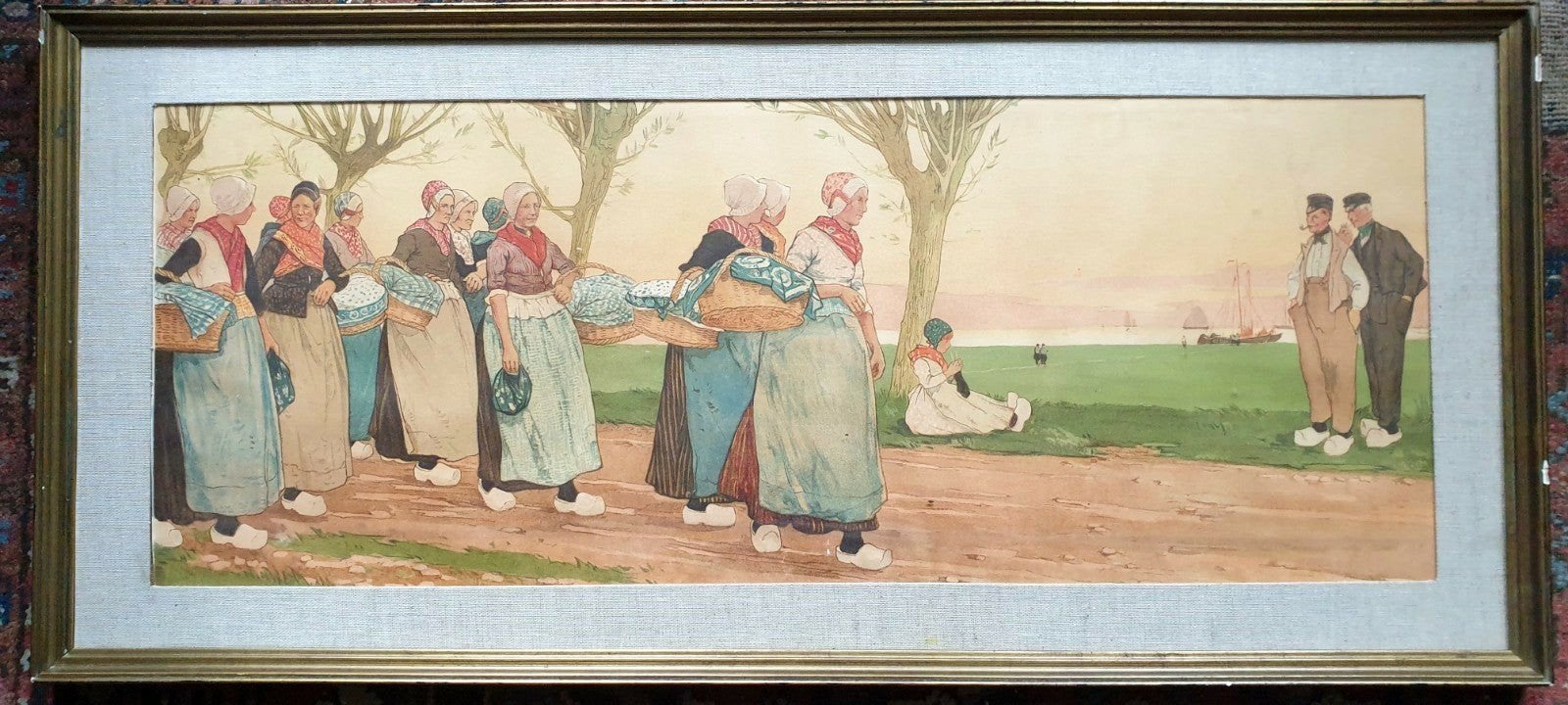 Henri Cassiers grote lithografie, Ophalen of Verzenden