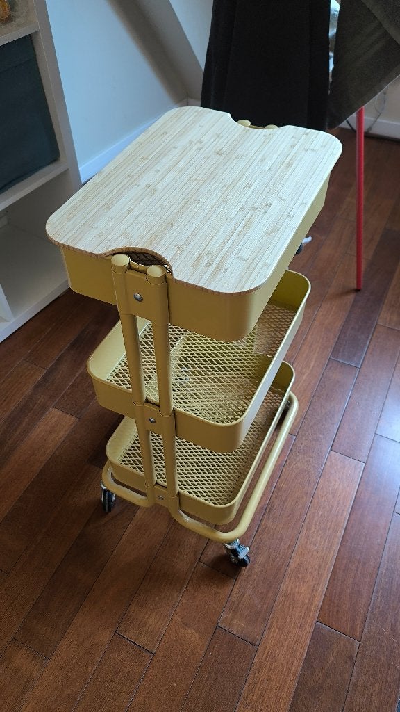 IKEA RÅSKOG trolley – geel, Ophalen, Zo goed als nieuw