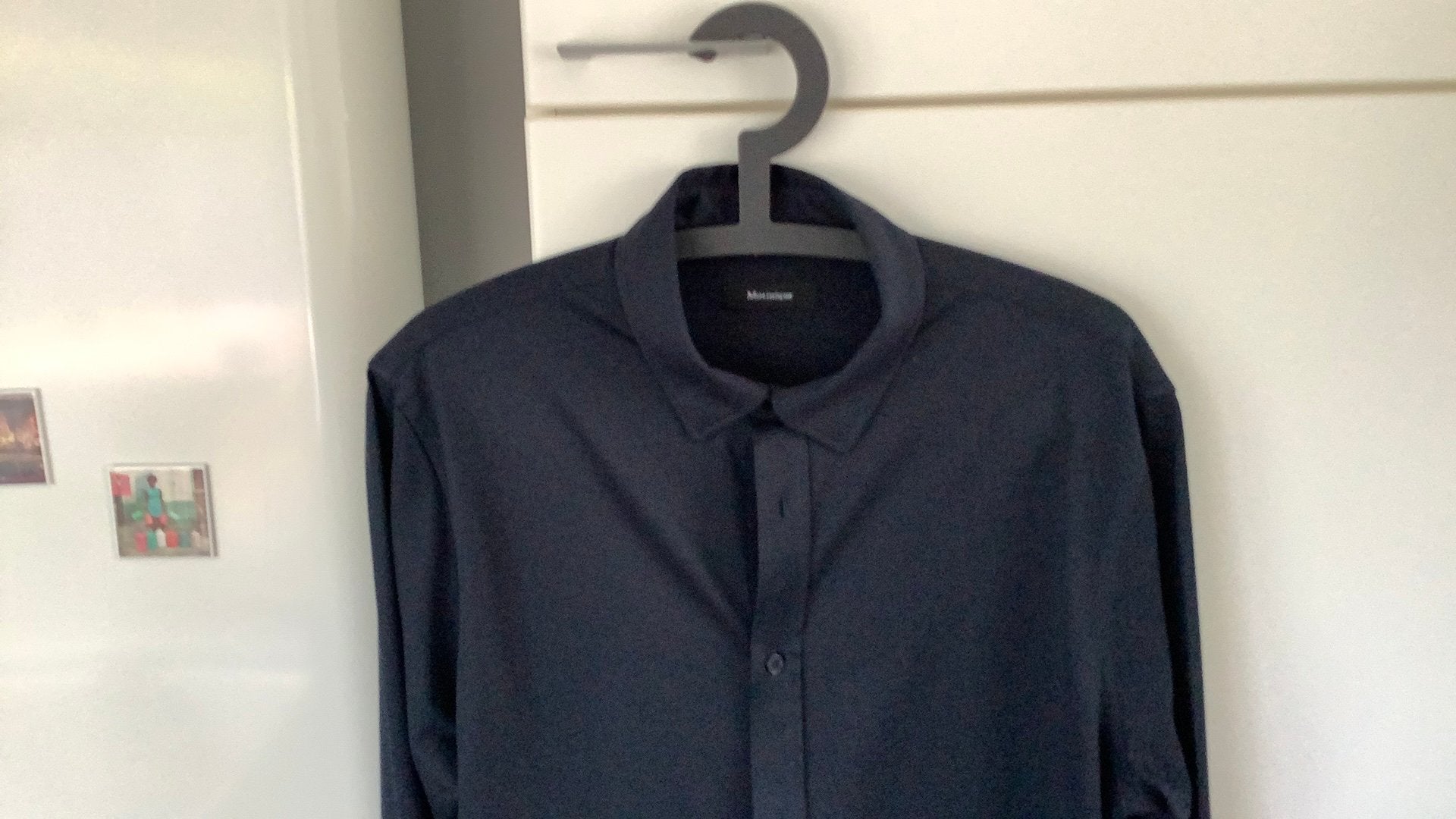Donkerblauw hemd Matinique, Kleding | Heren, Overhemden, Ophalen of Verzenden, Zo goed als nieuw, Blauw, Halswijdte 41/42 (L)