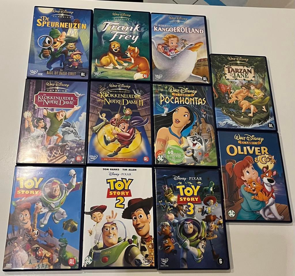 Disney dvd’s - €2/stuk, Gebruikt, Tekenfilm, Ophalen of Verzenden, Alle leeftijden