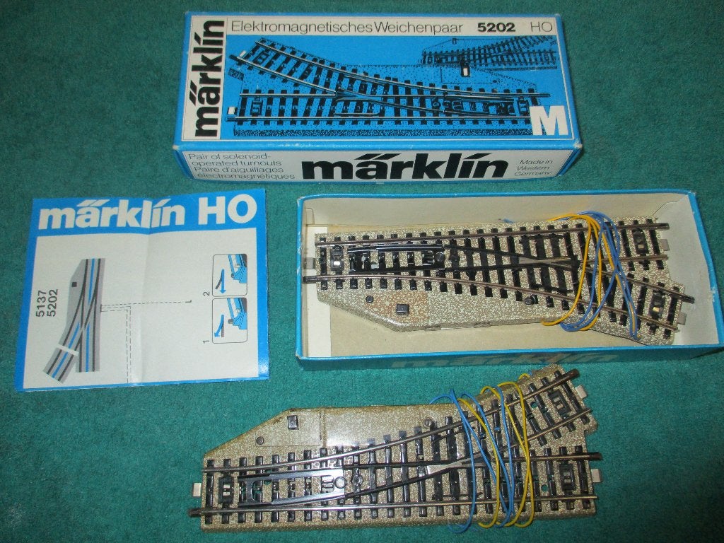 Marklin aiguillages 5202, Hobby & Loisirs créatifs, Enlèvement ou Envoi, Utilisé, Rails, Märklin