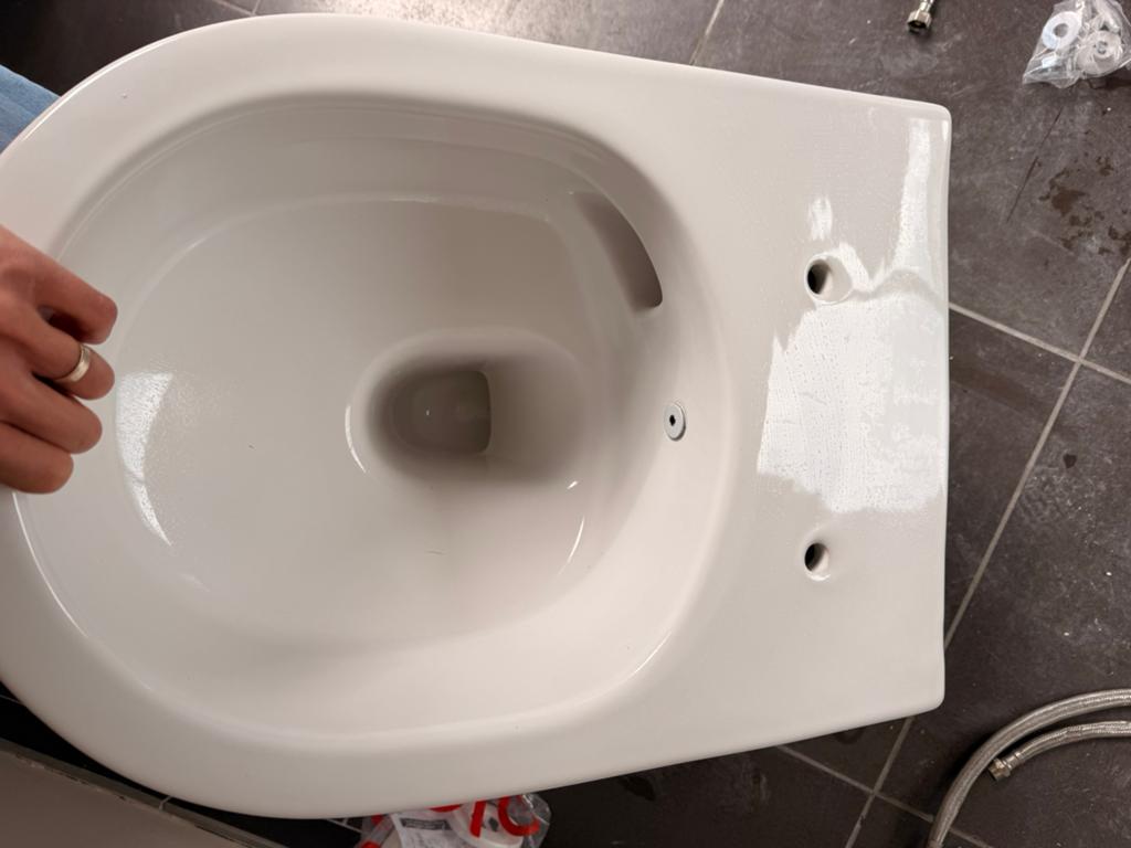 Hangtoilet seramiksen, Ophalen, Zo goed als nieuw