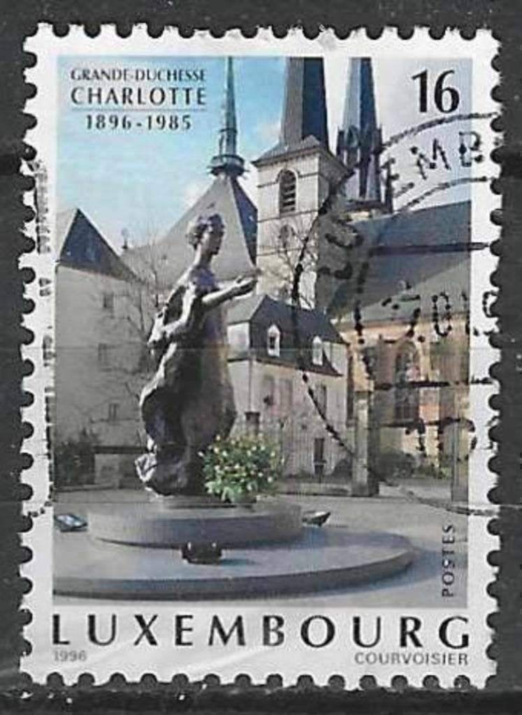 Luxembourg 1996 - Yvert 1338 - Charlotte de Luxembourg (ST), Envoi, Luxembourg, Affranchi