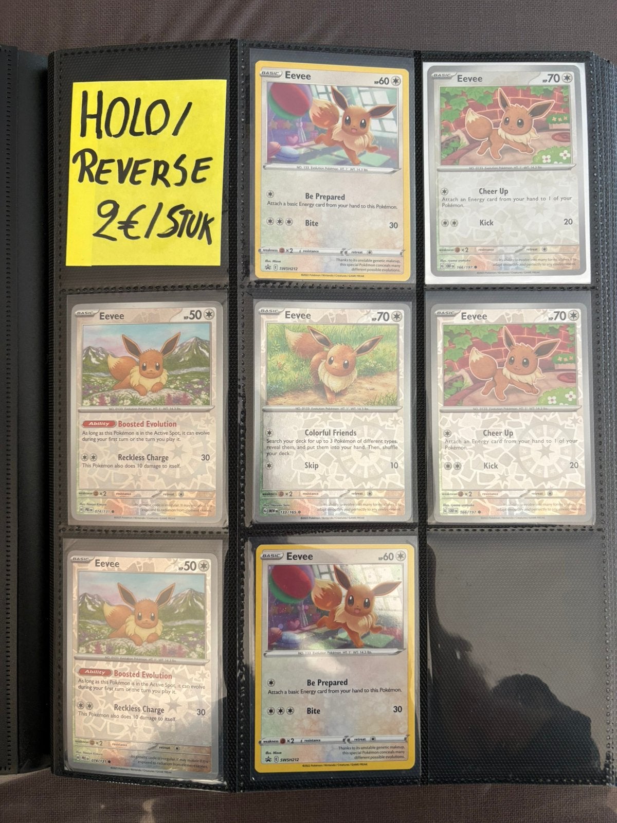 Pokémon Eeveelutions Kaarten, Ophalen of Verzenden, Zo goed als nieuw