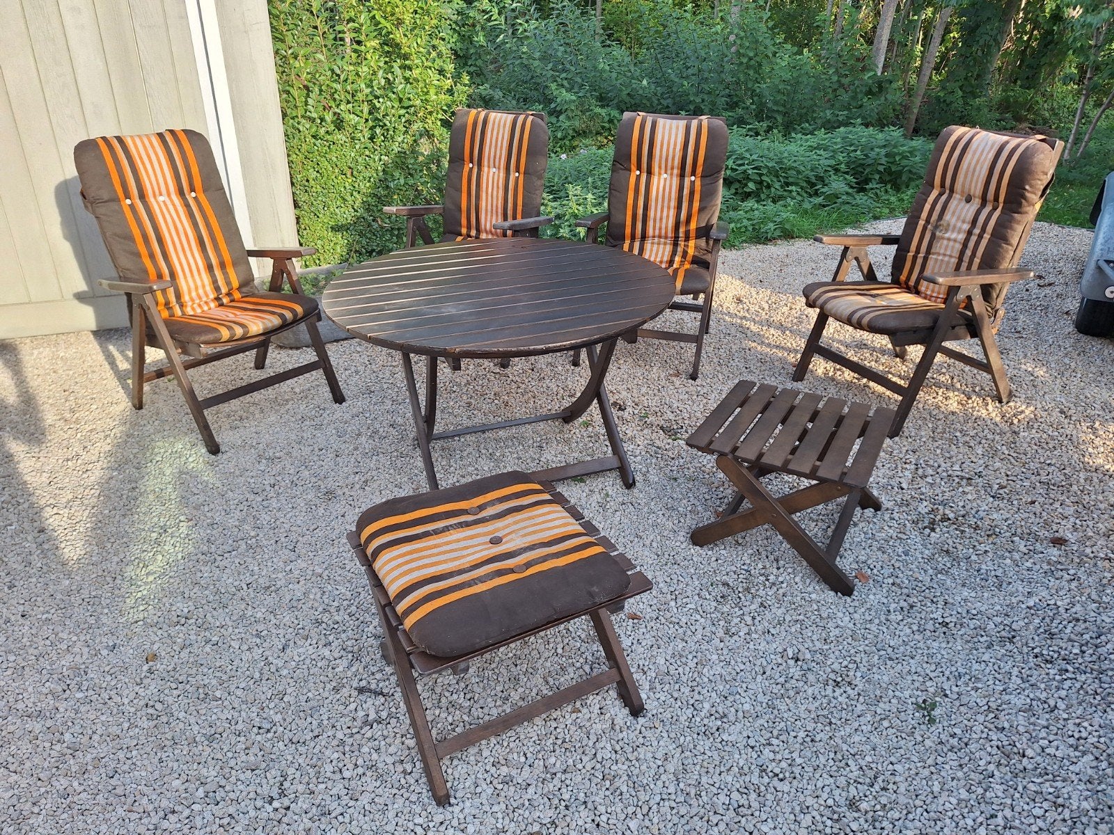 ensemble de jardin rétro vintage, Enlèvement, Salons de jardin