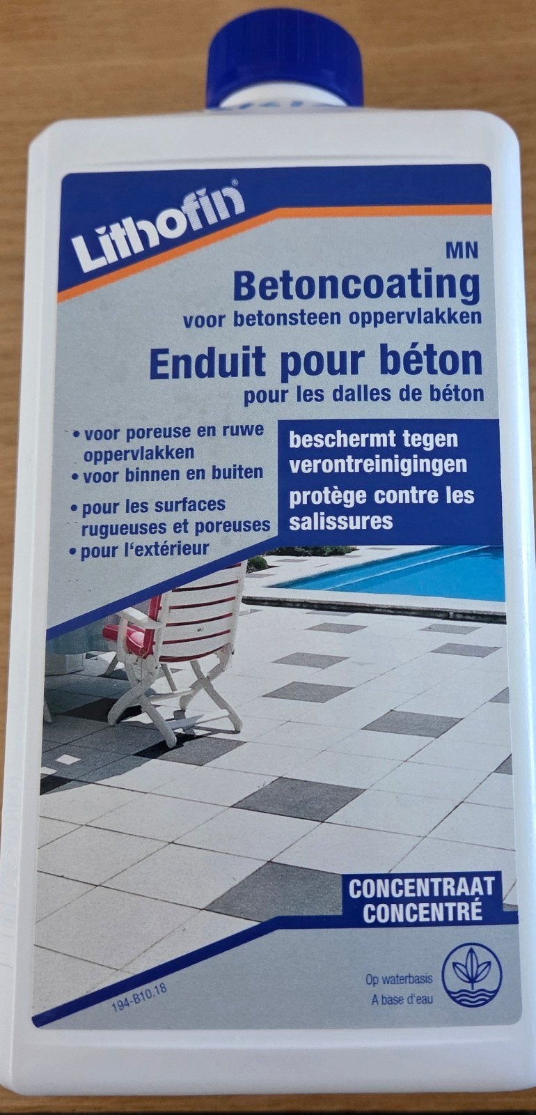 Lithofin betoncoating, Ophalen