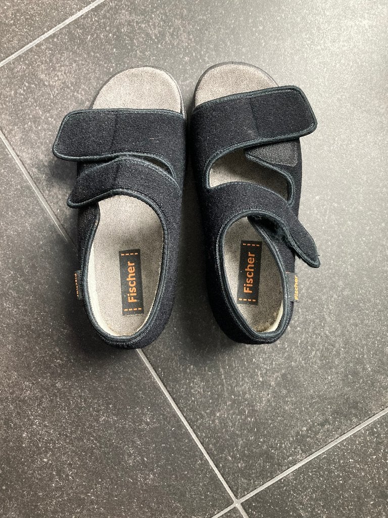 Fischer, pantoffels, maat 38, zwart, Vêtements | Femmes, Chaussures, Comme neuf, Enlèvement, Pantoufles, Fischer