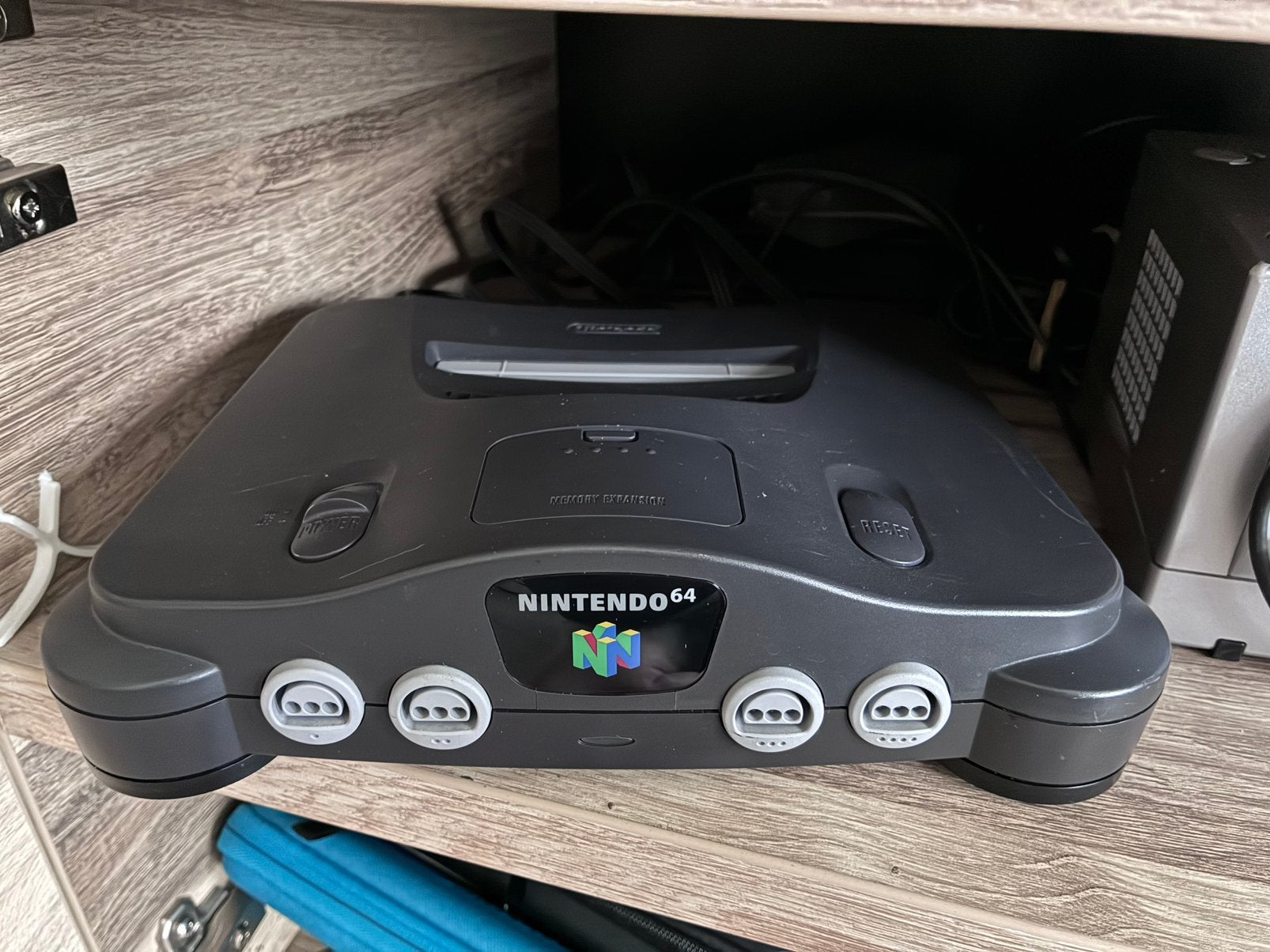 Nintendo 64 Console Grijs + Controller & Kabels +World Cup98, Ophalen of Verzenden, Gebruikt, Met 1 controller