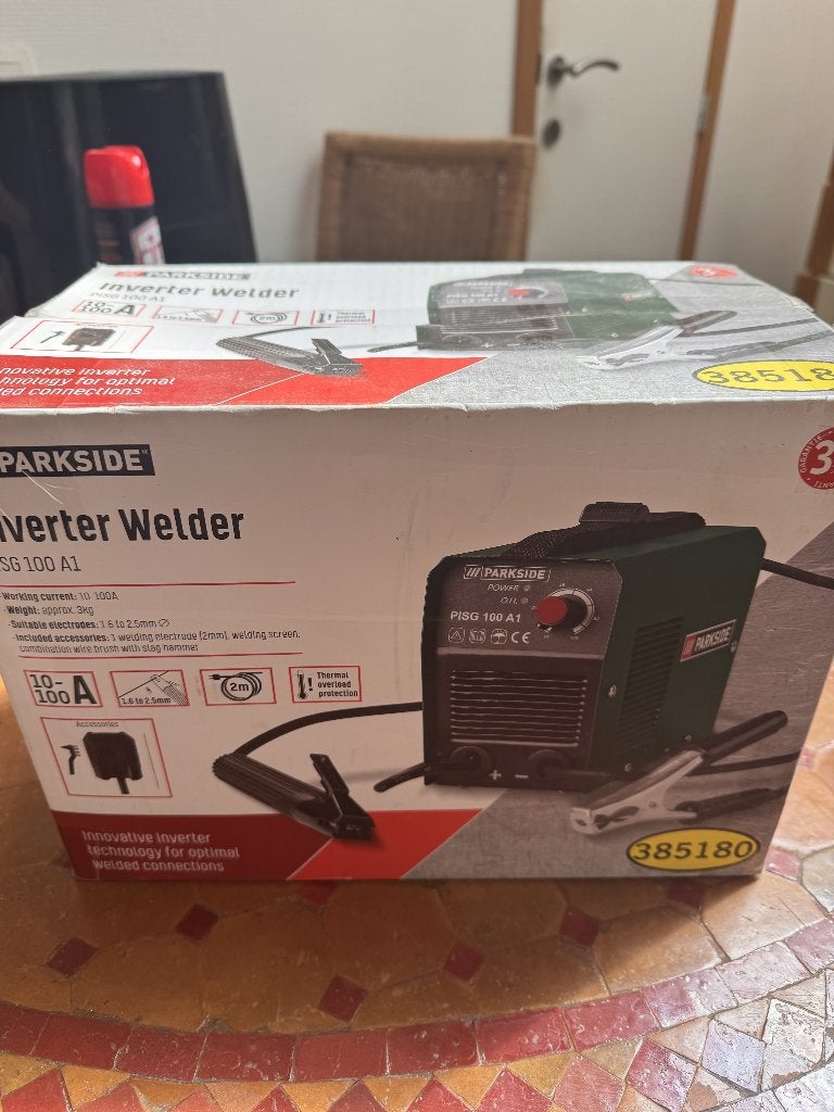 Poste à souder Inverter Parkside PISG 100 A1 - Neuf (boîte), Enlèvement ou Envoi, Neuf, Moins de 150 ampères, Inverter