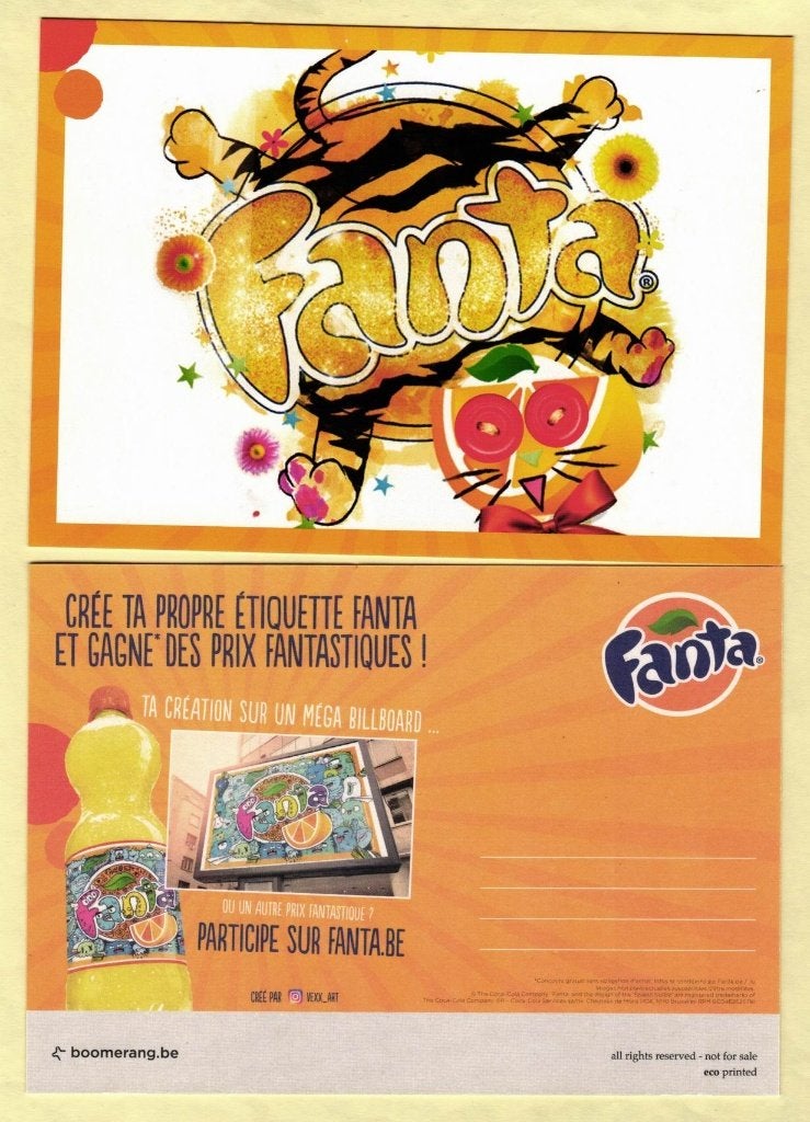 1 CP publicité Fanta (RV) FR, Collections, Enlèvement ou Envoi, 1980 à nos jours, Non affranchie, Autres thèmes
