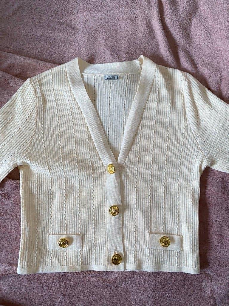 Gilet maille côtelée écru Pimkie, Vêtements | Femmes, Pulls & Gilets, Neuf, Taille 38/40 (M), Beige, Enlèvement