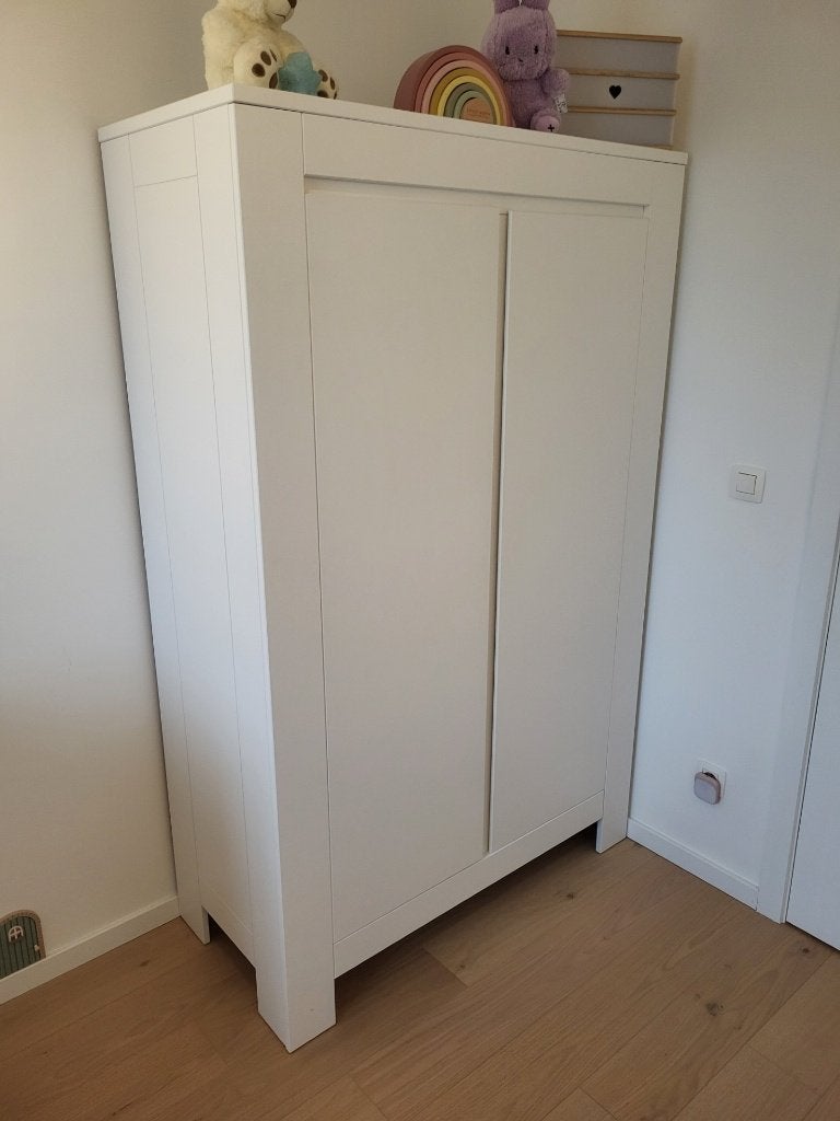 Bopita kledingkast / babykamerkast wit, Ophalen, Met deur(en), 100 tot 150 cm, Zo goed als nieuw