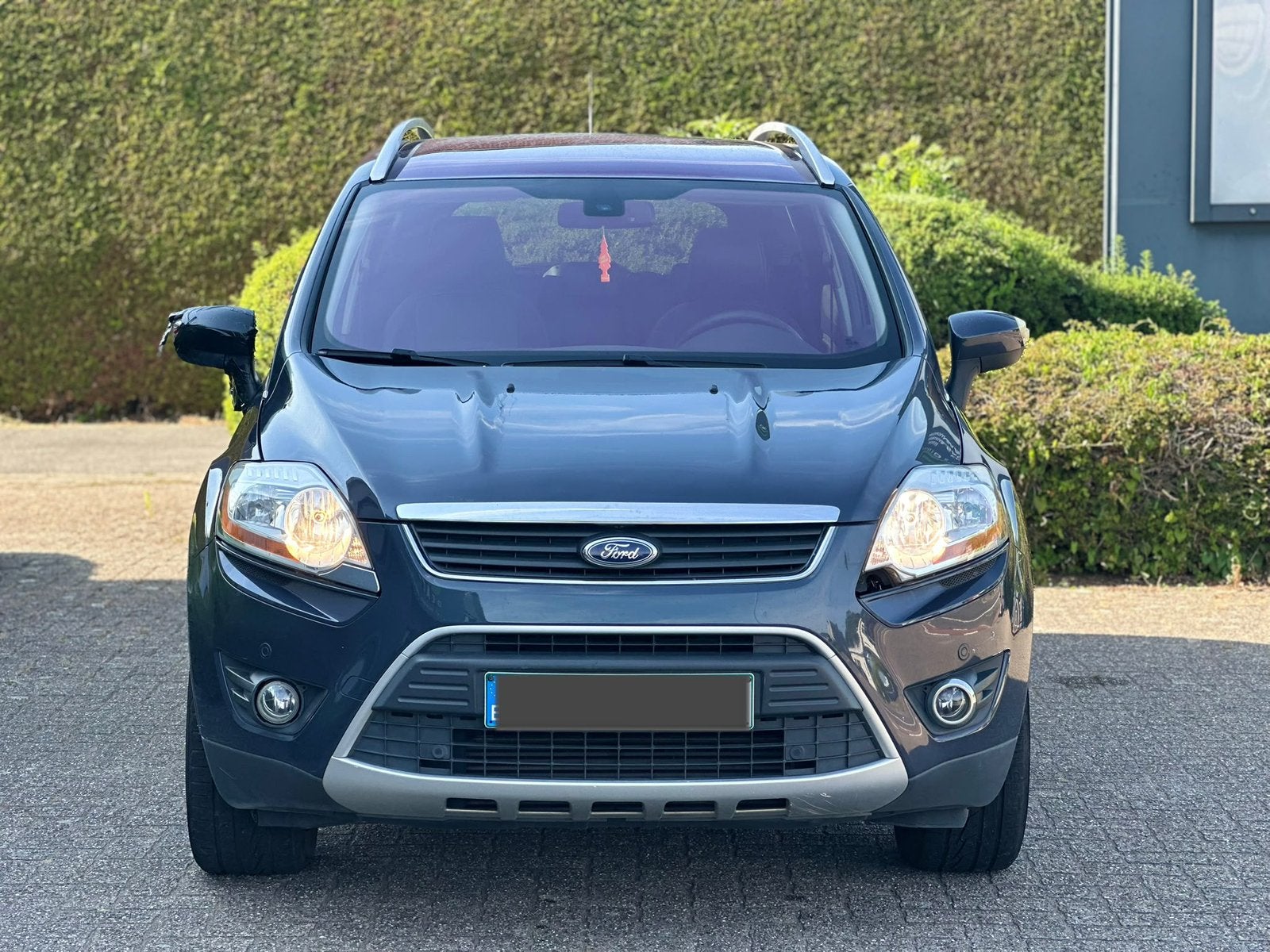 Ford Kuga 2.0 diesel, Auto's, Ford, Monovolume, Zwart, Blauw, Leder