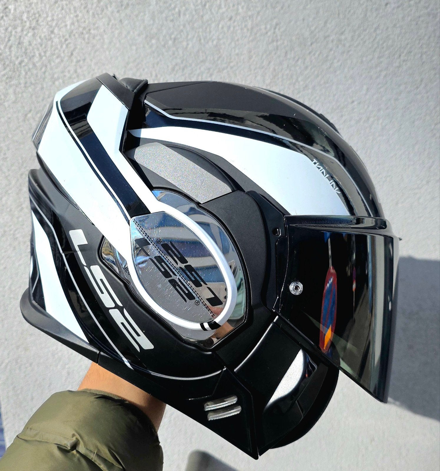 Vaillant ls2 180 graden modulaire helm, Motoren, Ophalen of Verzenden
