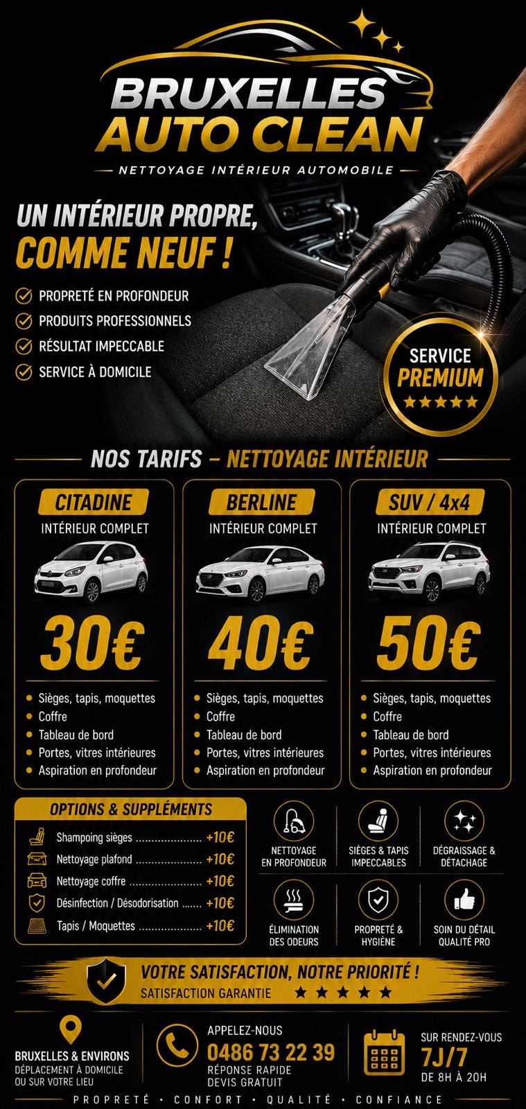 Nettoyage voiture, Bijoux, Sacs & Beauté, Beauté | Soins de la bouche, Enlèvement ou Envoi, Comme neuf