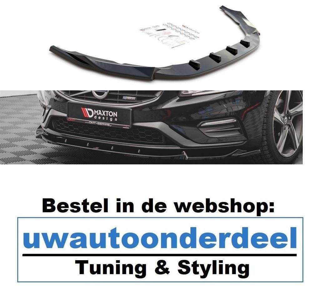 Maxton Design Volvo S60 R Design Spoiler Lip Splitter MK2, Verzenden
