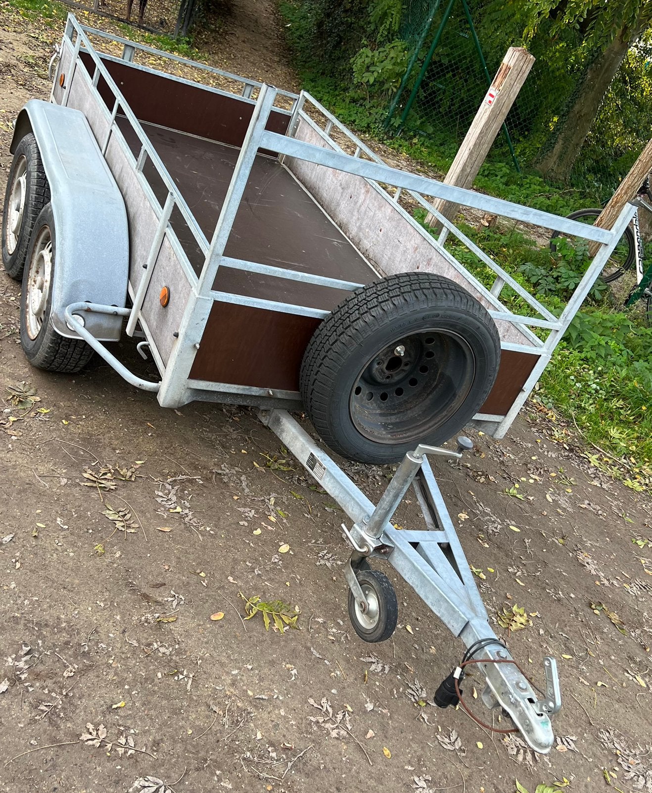 Aanhangwagen dubbelas 750kg (Power Trailer) 250x125, Ophalen, Zo goed als nieuw