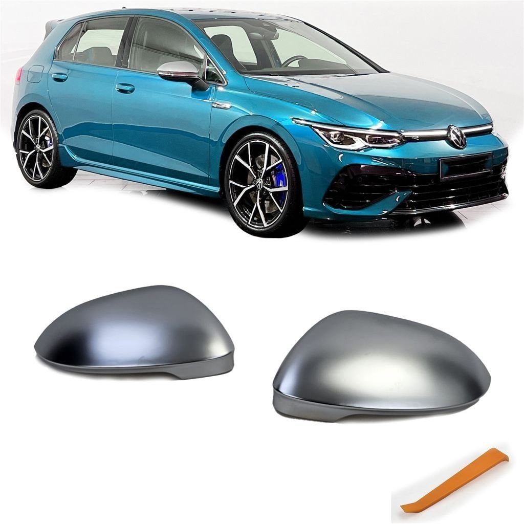 Spiegelkappen Mat Rvs Chrome Voor Vw Golf 8 Gti Tsi R Tdi, Envoi