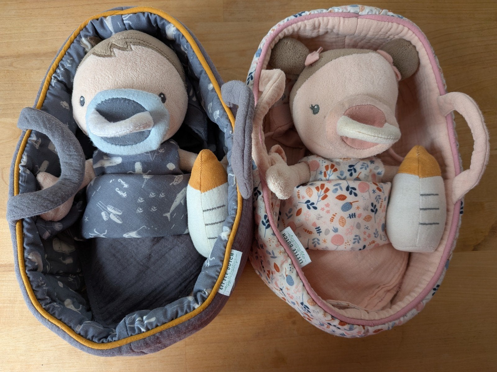 babypoppen Jim en Rosa, Ophalen of Verzenden