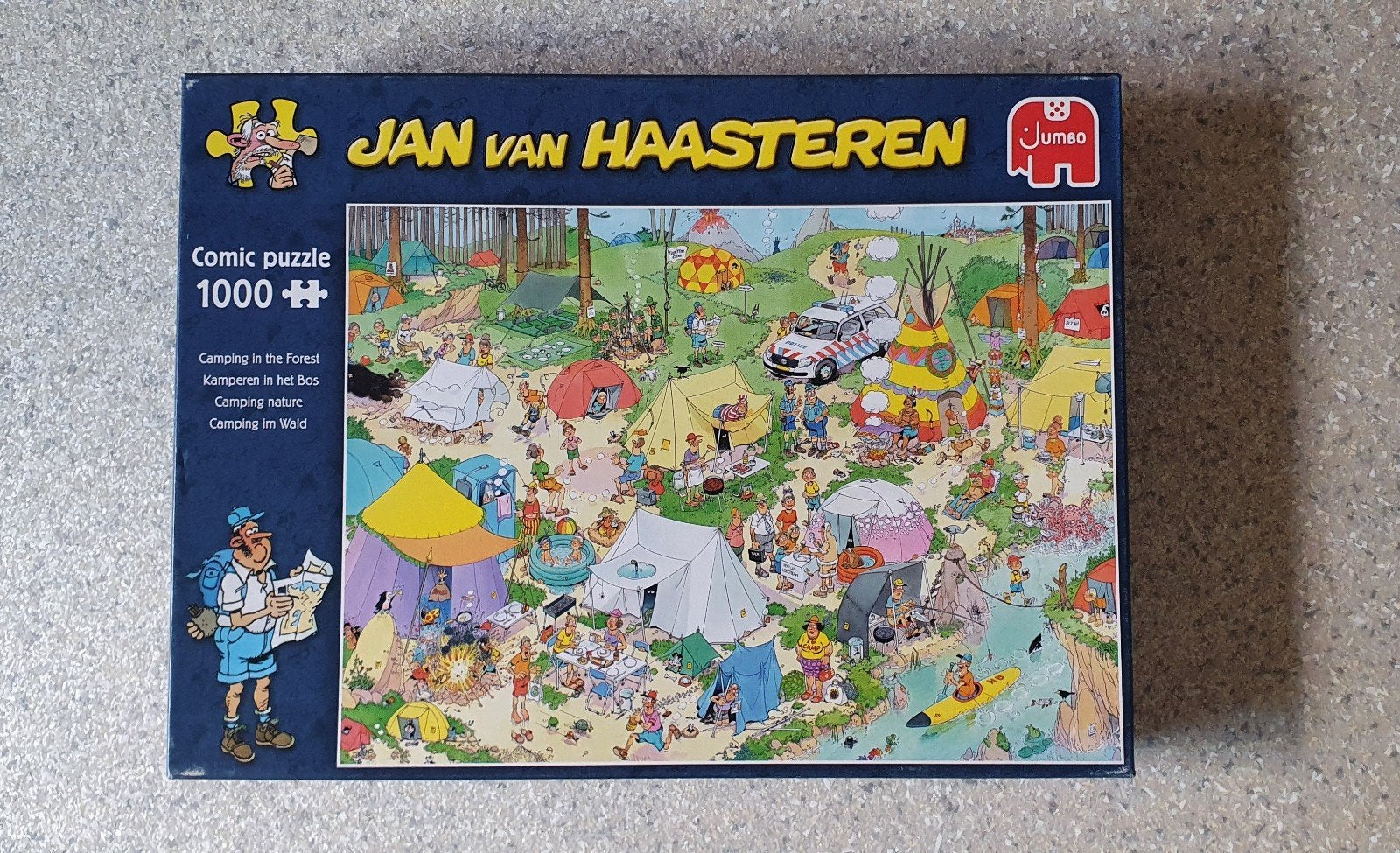 Puzzel Jan van Haasteren 1000 stuks : KAMPEREN IN HET BOS, Enlèvement