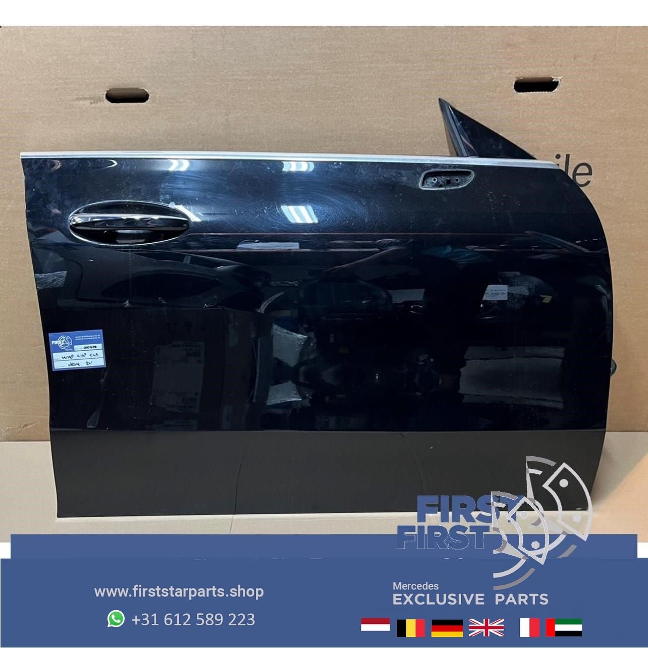 W118 C118 X118 CLA DEUR PORTIER ZWART COMPLEET RECHTSVOOR Me, Auto-onderdelen, Gebruikt, -, Deur, Ophalen of Verzenden