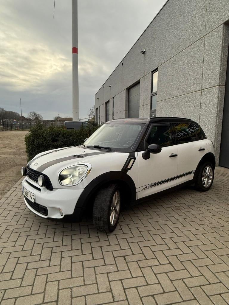 Mini Cooper S Contryman 1.6i 4x4 184pk top wagen, Auto's, Zwart, Wit, Bedrijf, Handgeschakeld
