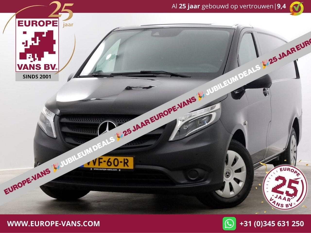 Mercedes-Benz Vito 116 CDI 163pk RWD 9G Automaat Lang LED/Na, Automaat, Parkeersensor, Zwart, Mercedes-Benz