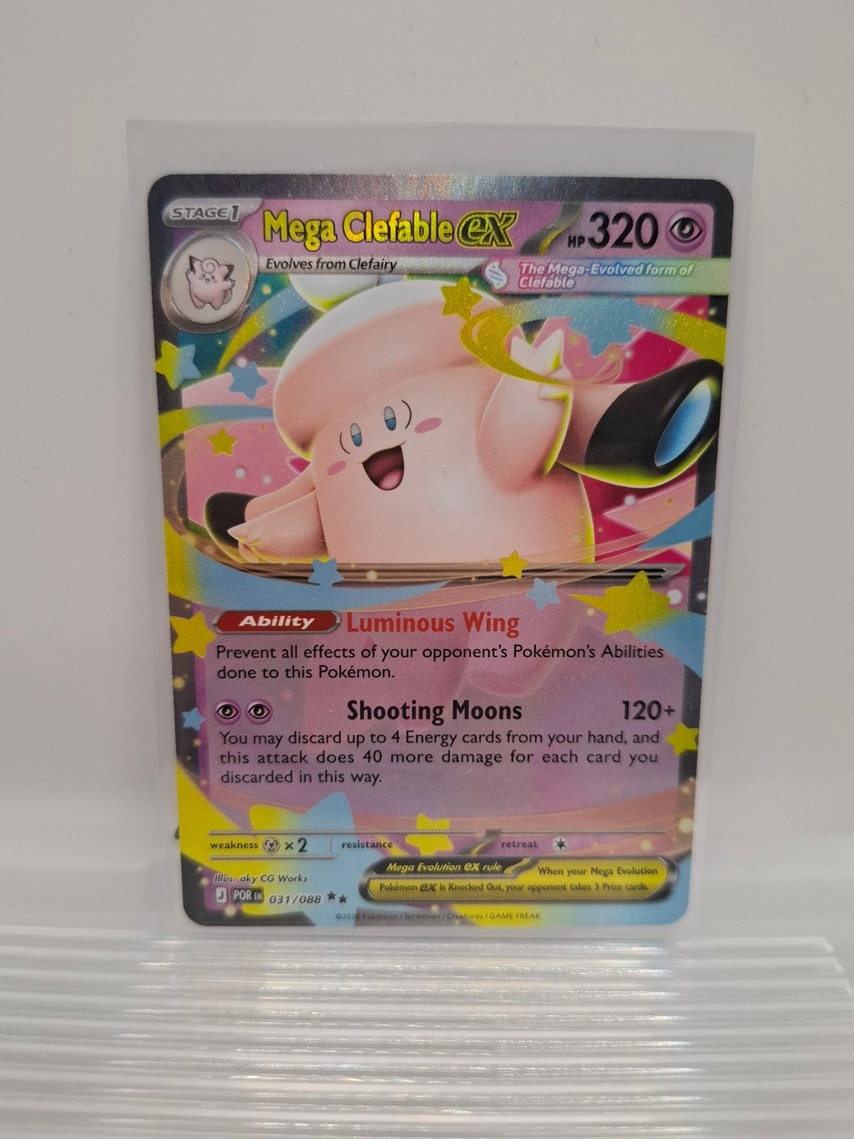 Mega Clefable ex 31/88 Perfect Order, Ophalen of Verzenden