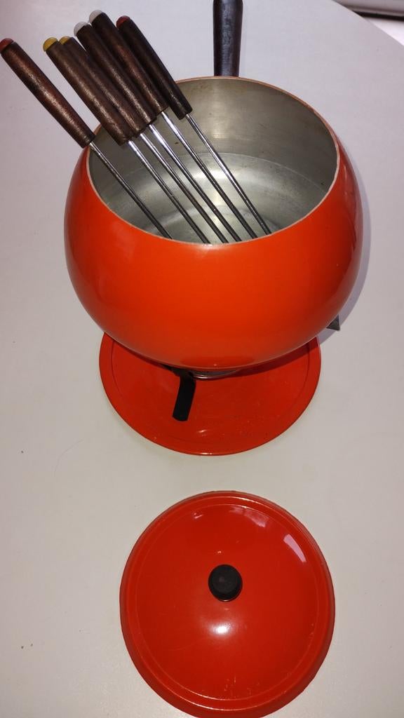 aluminium fondue set met alcoholbrander voor 6 pers., Elektronische apparatuur, Fonduesets, Ophalen of Verzenden
