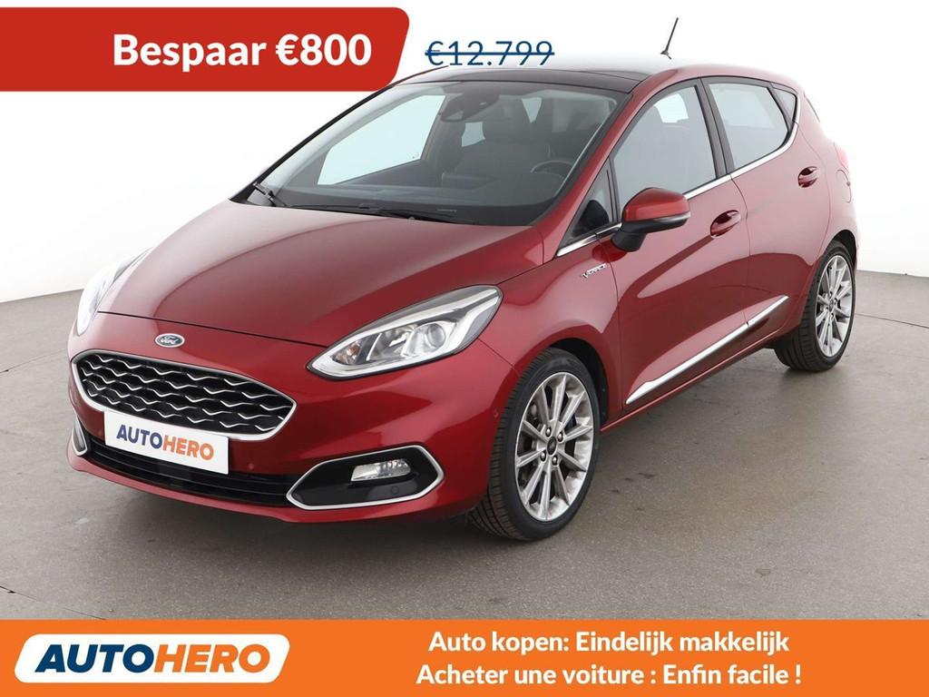 Ford Fiesta 1.0 EcoBoost Vignale (automatique), Rouge, Détection des panneaux routiers, Achat, Euro 6