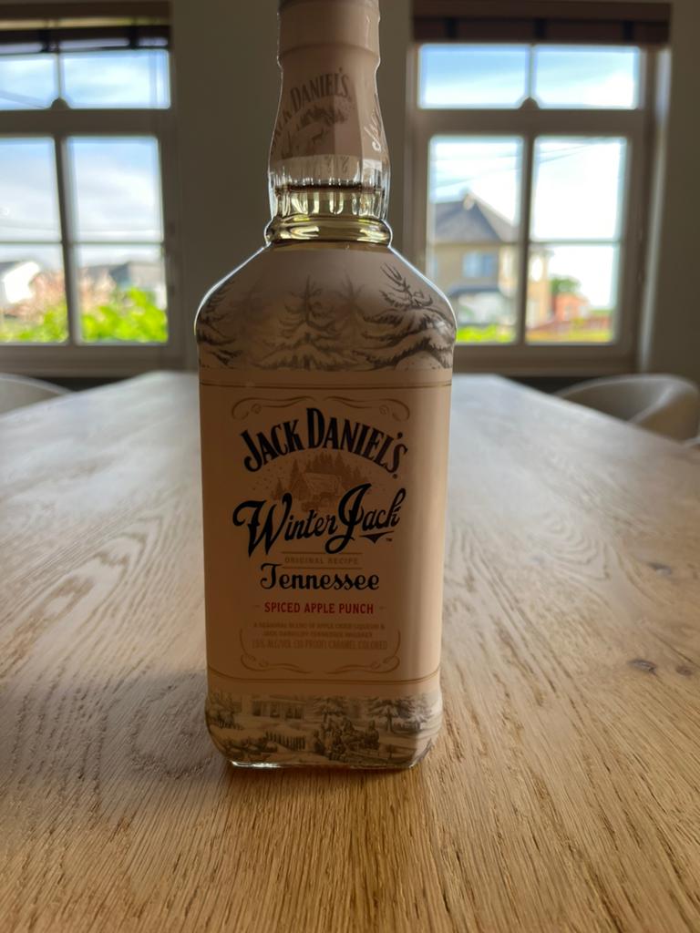 Jack Daniels Winterjack Amerikaanse fles 750 ml, Ophalen of Verzenden, Zo goed als nieuw