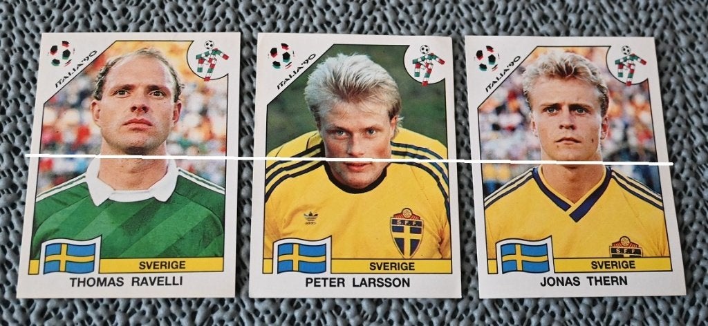 Panini Italia 90 Suède Thern Ravelli Larsson, Envoi, Neuf, Affiche, Image ou Autocollant