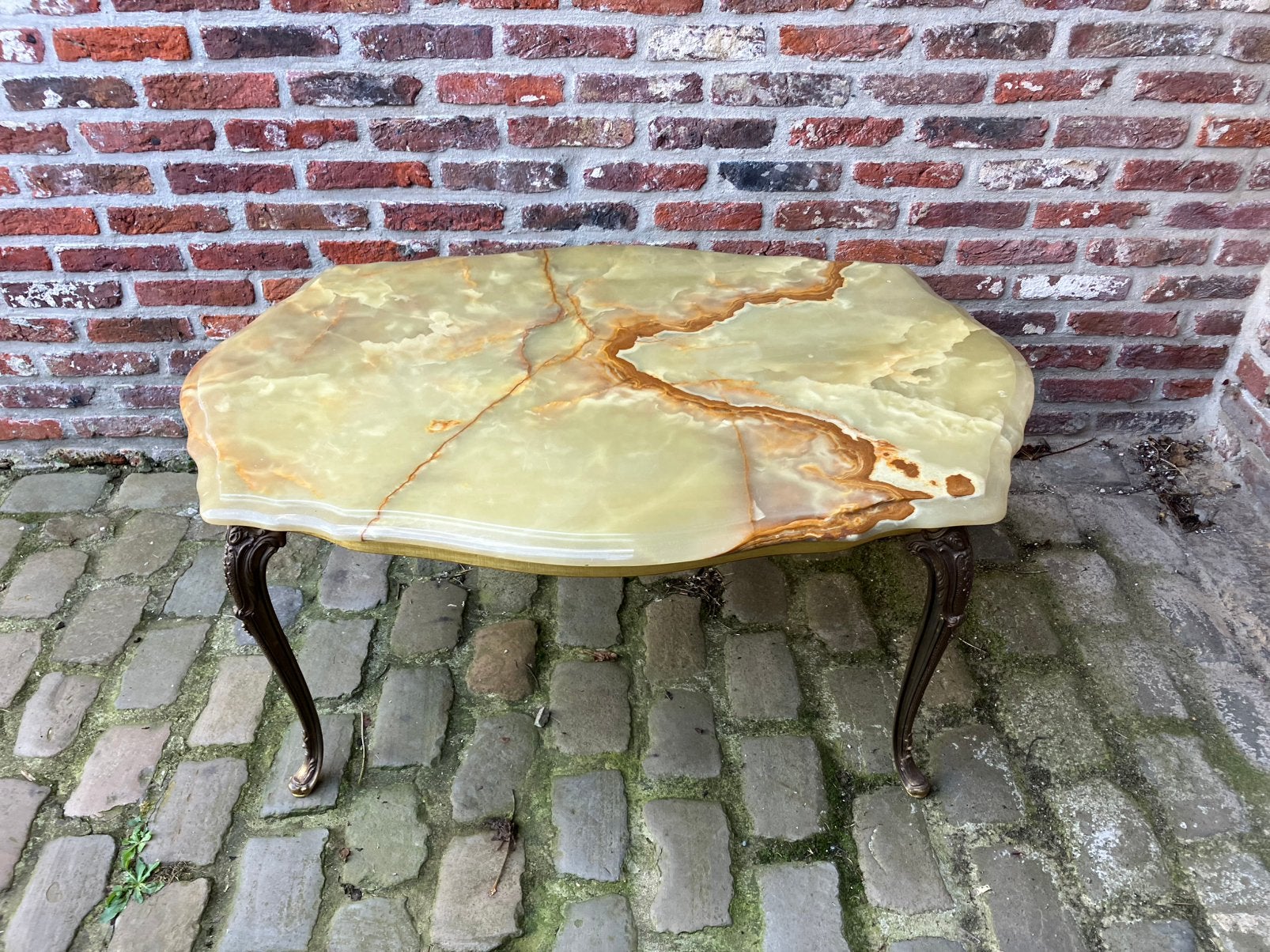 Prachtige Vintage Hollywood Regency Salontafel, Ophalen, 50 tot 100 cm, 50 tot 100 cm, Zo goed als nieuw
