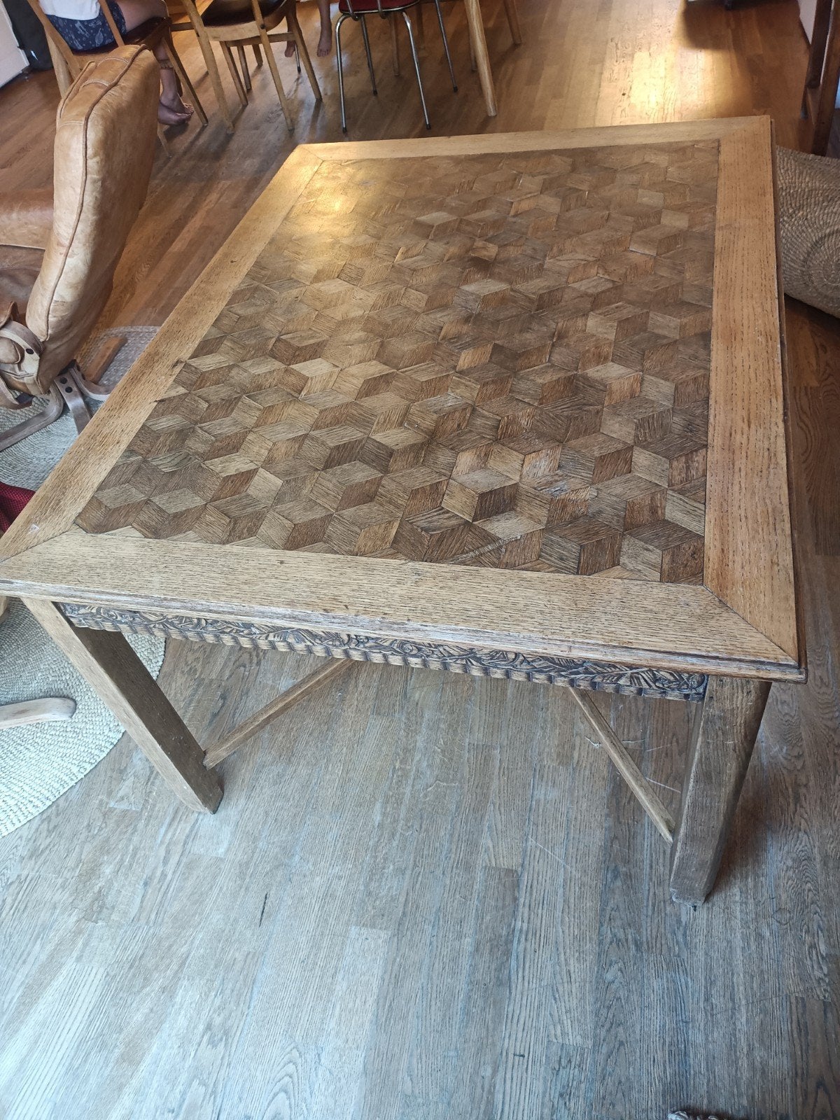table en bois, Maison & Meubles, Enlèvement, Utilisé, Rectangulaire