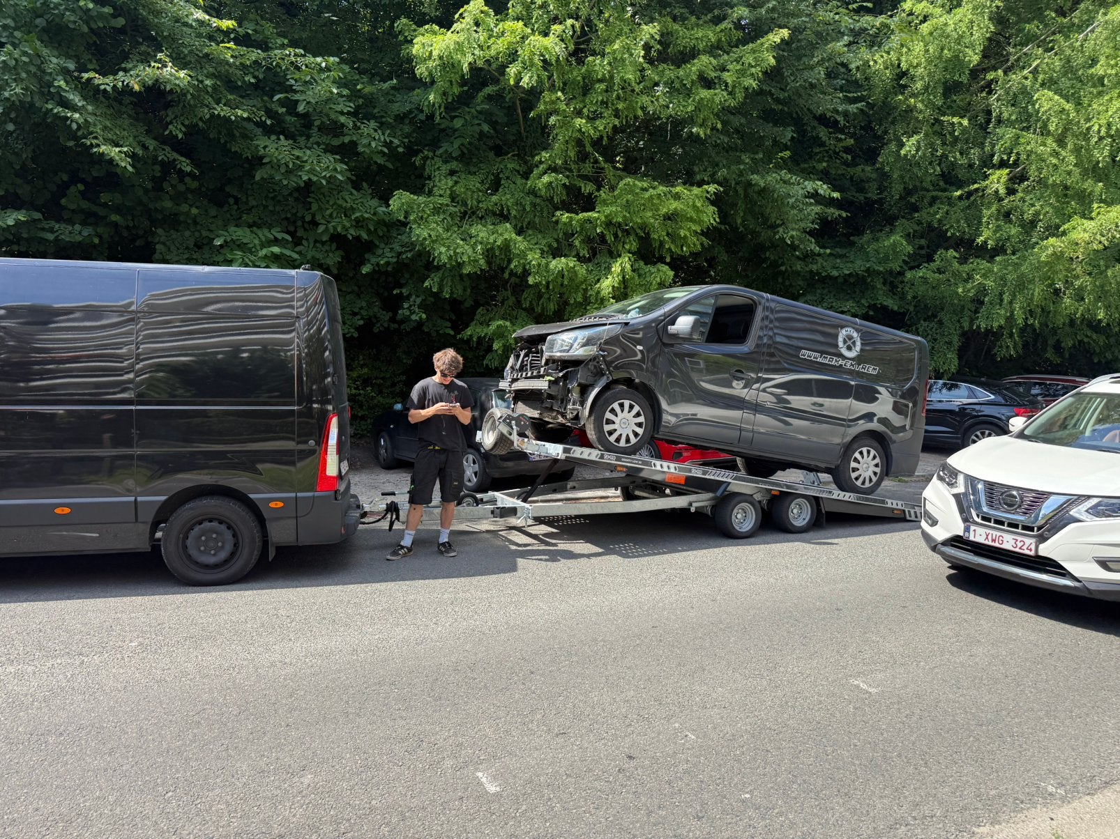 Opel Vivaro 2017 Biturbo (accidenté), Capteur de stationnement, 2000 kg, Boîte manuelle, Noir