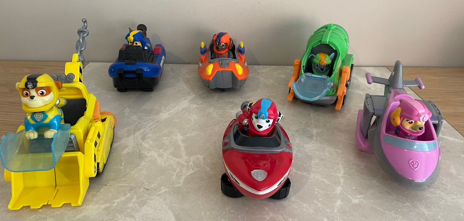 6 auto’s sea patrol Paw Patrol samen €59, Ophalen of Verzenden, Zo goed als nieuw