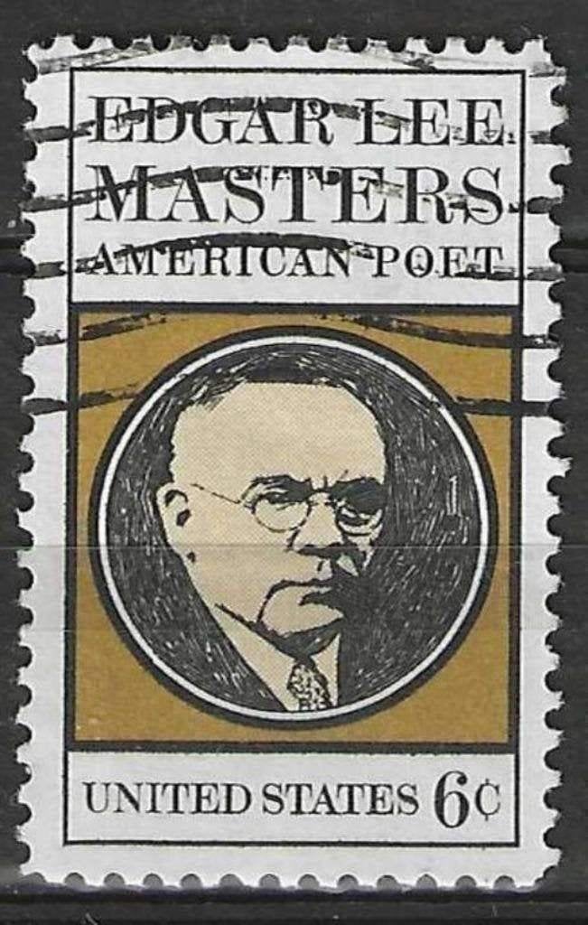États-Unis 1970 - Yvert 899 - Edgar Lee Masters (ST), Envoi, Affranchi
