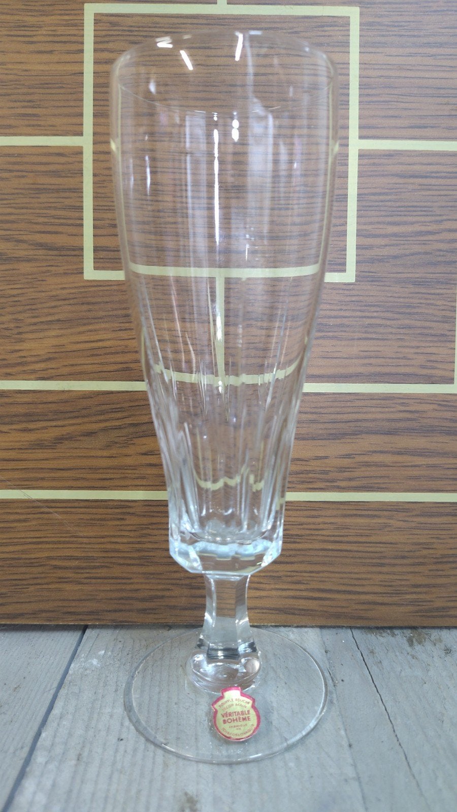 12 kristallen vintage champagne flutes, Ophalen, Zo goed als nieuw, Overige typen