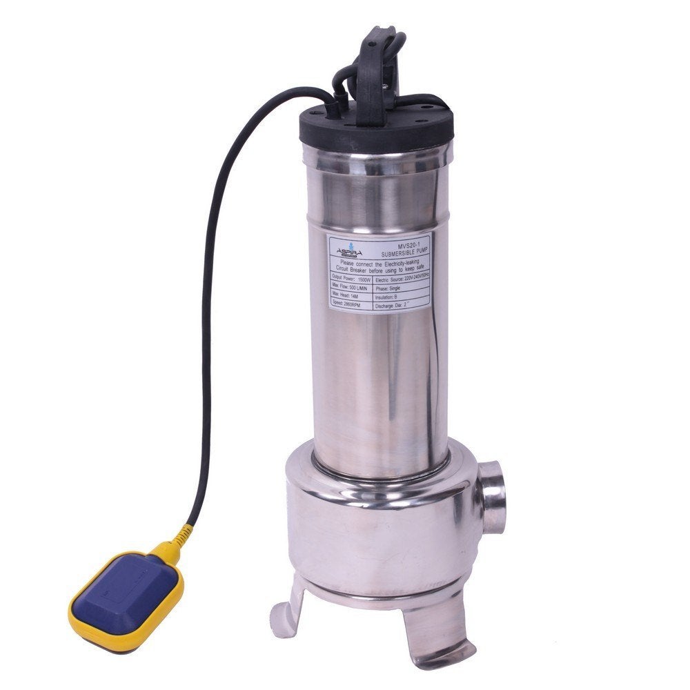 Dompelpomp RVS met vlotter 1,5kW 230V, Envoi