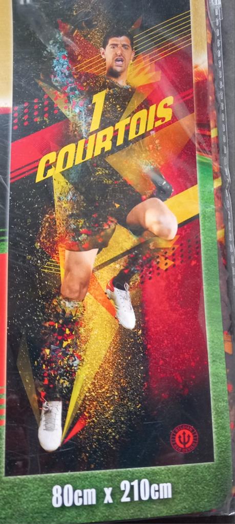 Nouveau drapeau - 👹 - Thibaut Courtois - textile -> 2€, Enlèvement, Neuf, Affiche, Image ou Autocollant