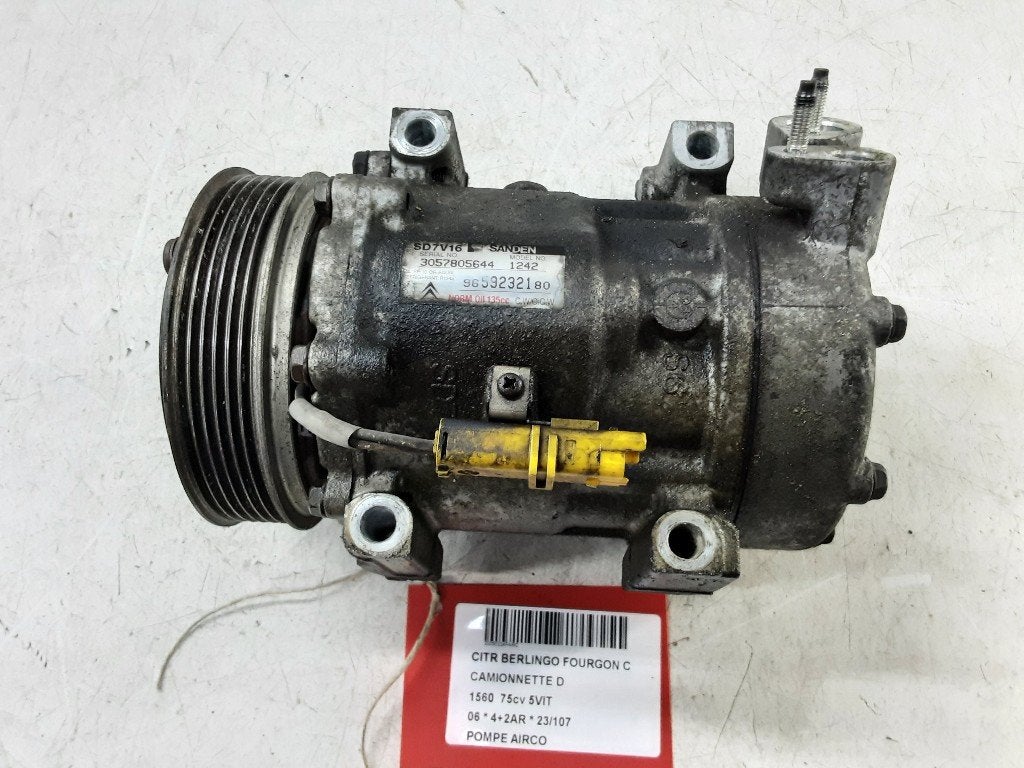 COMPRESSEUR CLIMATISATION Citroën Berlingo (9659232180), Citroën, Mevr. I. Hauben, Utilisé, Rue de l'Espoir 34 34
4030  GRIVEGNÉE, BE